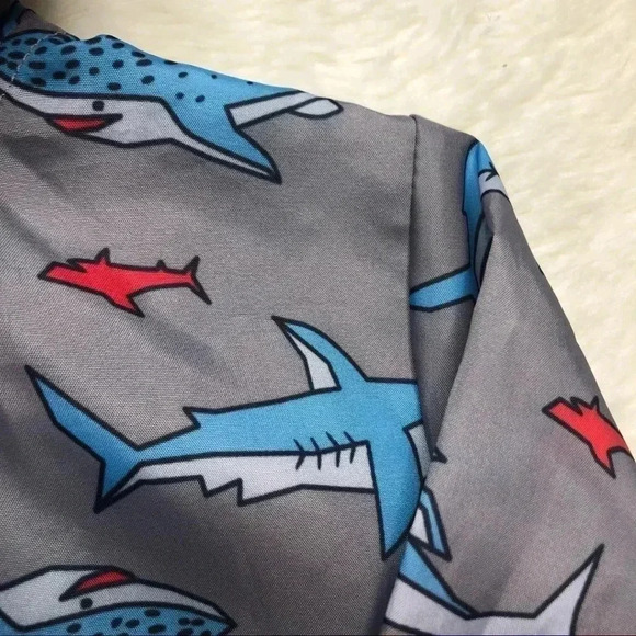 Pekkle Shark Jacket Grey & Blue Size 3T - Picture 15 of 16